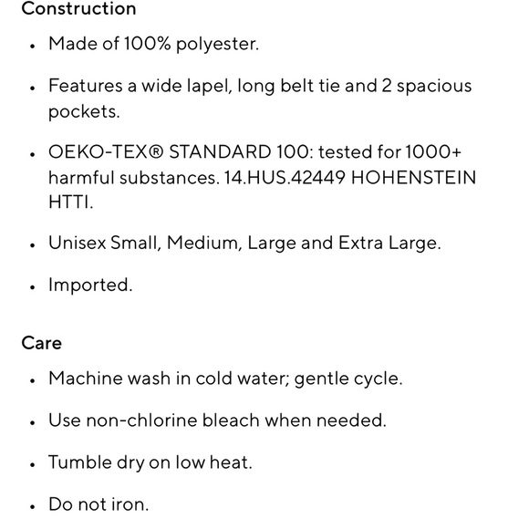 Pottery Barn Cozy Robe Small - Picture 15 of 15